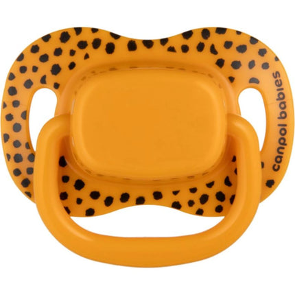 Set symetrických silikonových dudlíků BabiesBoo 0 - 6m 2 ks oranžový