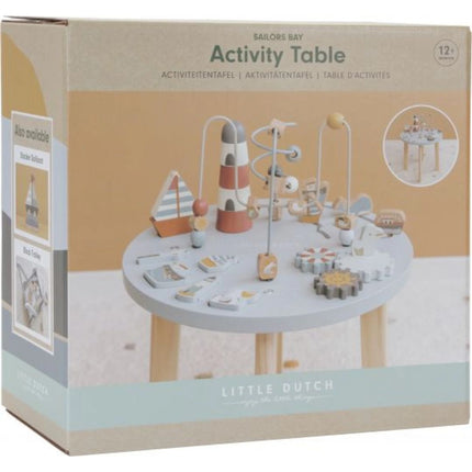 Stolek s aktivitami dřevěný Námořnický záliv