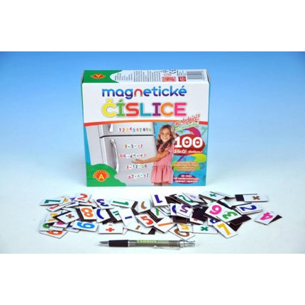 Magnetické číslice na lednici 100 ks