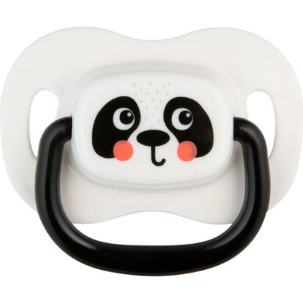 Set symetrických silikonových dudlíků BabiesBoo 6 - 18m 2 ks bílý