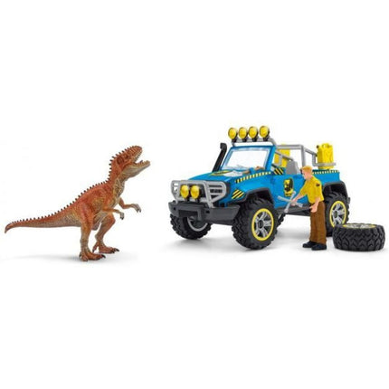 Schleich Terénní vůz s venkovním výběhem pro dinosaura
