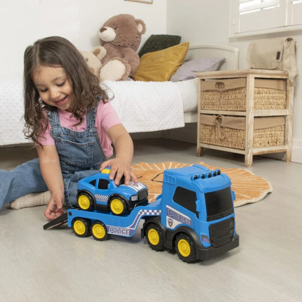 Teamsterz Policejní nákladní vůz + autíčko