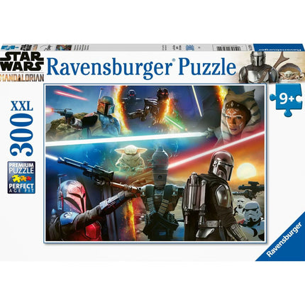 Ravensburger Puzzle: Star Wars Mandalorian Křížová palba 300 XXL dílků