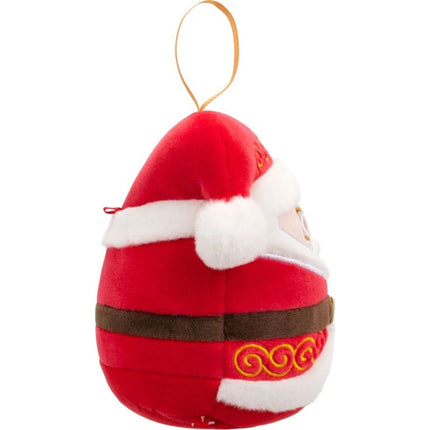 Squishmallows Vánoční ozdoba Santa s brýlemi - Nick, 10 cm