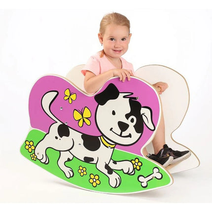 Dřevěné houpadlo pes a kočka