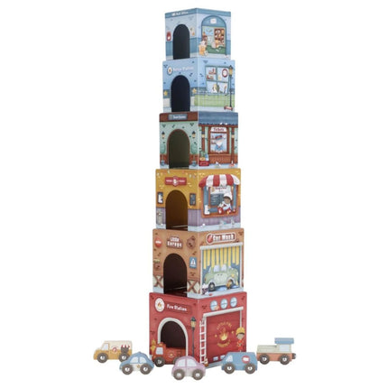 Kostky stohovací s autíčky