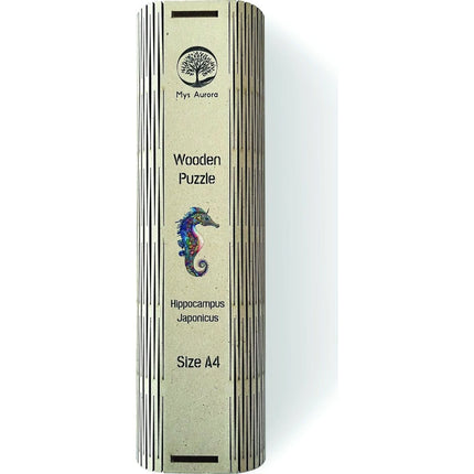Dřevěné puzzle Mořský koník A4