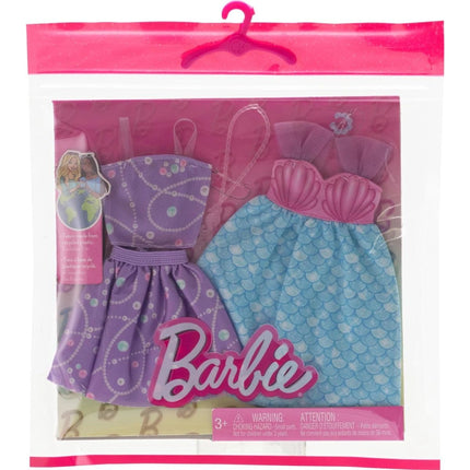 Barbie 2 ks oblečky v praktickém balení HRH44