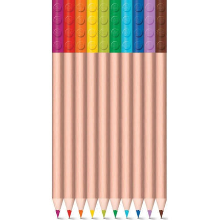 LEGO® Stationery Pastelky, mix barev - 12 ks s LEGO® klipem