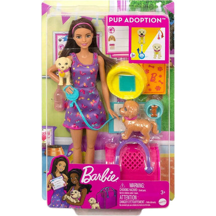 Barbie Panenka s pejsky Herní set HDK85