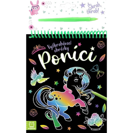 Vyškrabávací obrázky Poníci