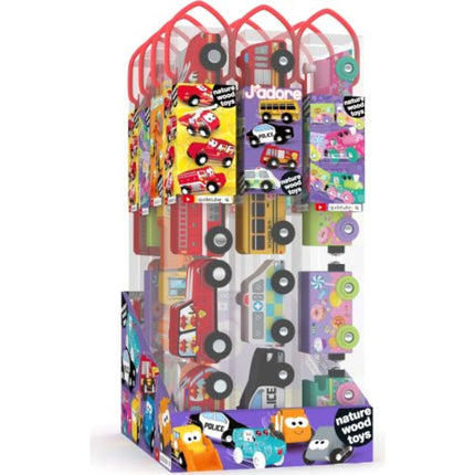 J'ADORE Sada dřevěných autíček v tubě