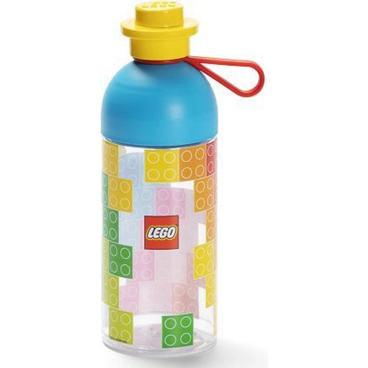 LEGO® Iconic Láhev transparentní Modrožlutý uzávěr