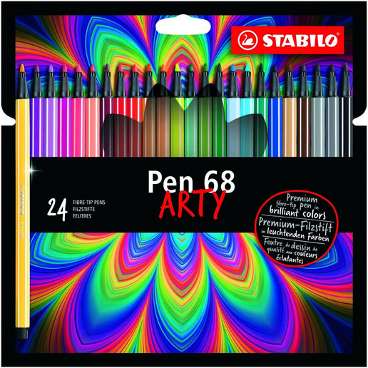 STABILO ARTY Prémiový vláknový fix Pen 68 sada 24 ks