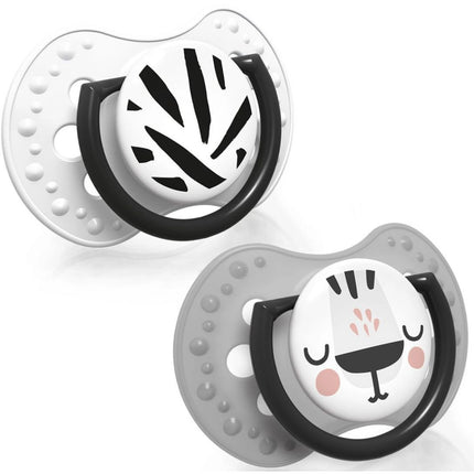 Dudlík silikonový dynamický Salt & Pepper 3-6m 2 ks