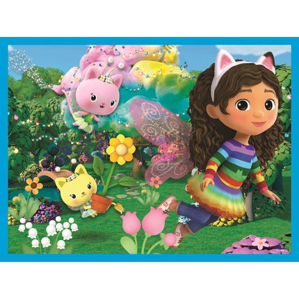 Puzzle Gábinin kouzelný domek Obrázkové kostky 12 ks