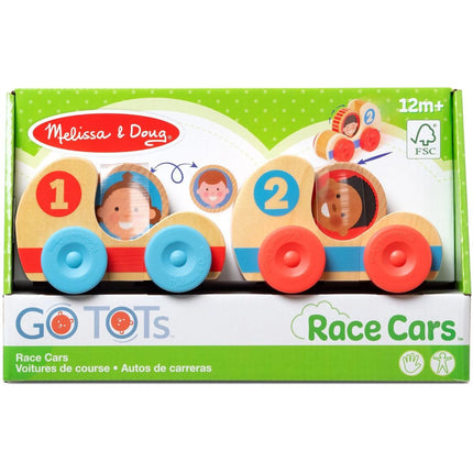 Melissa & Doug Go Tots Dřevěná závodní auta