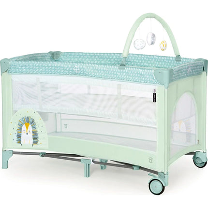 Asalvo Cestovní postýlka Complet duo hedgehog, druhé dno, hrazdička