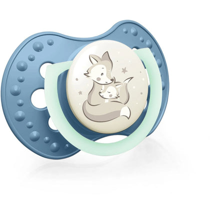 Dudlík silikonový dynamický Night & Day 18m+ 2 ks kluk