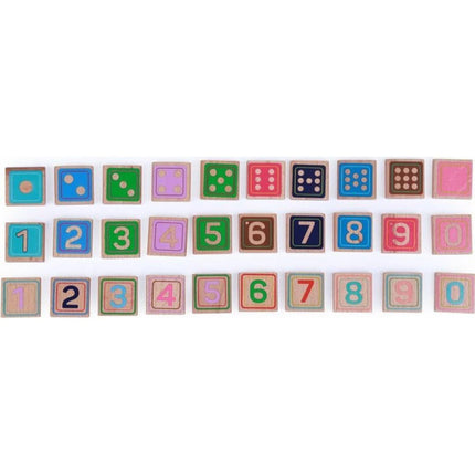 Učíme se počítat dřevěný edukativní set 135 prvků