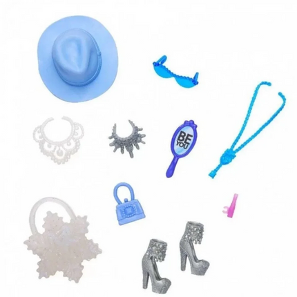 Barbie Obleček s doplňky v praktickém balení HWV75