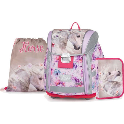Oxybag Školní set 3dílný Premium Light kůň Romantic