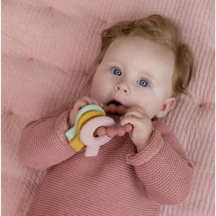 Silikonové kousátko klíče pink