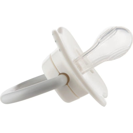 Set symetrických silikonových dudlíků BabiesBoo 6 - 18m 2 ks bílý