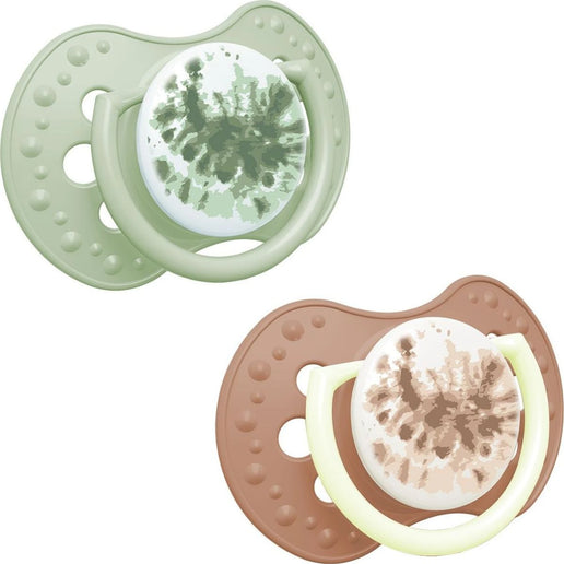 Dudlík silikonový dynamický Tie Dye 6 - 18m 2 ks holka