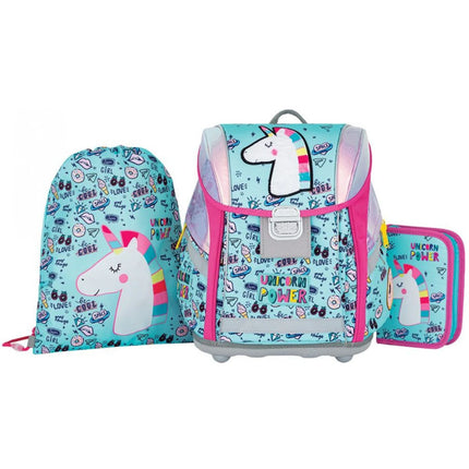 Oxybag Školní set 3dílný Premium Light Unicorn Iconic