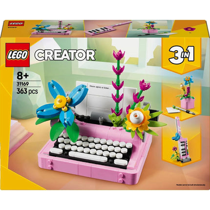 LEGO® Creator 3 v 1 31169 Psací stroj s květinami