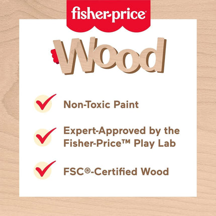 Fisher-Price Dřevěná hra na schovávanou Zvířátka