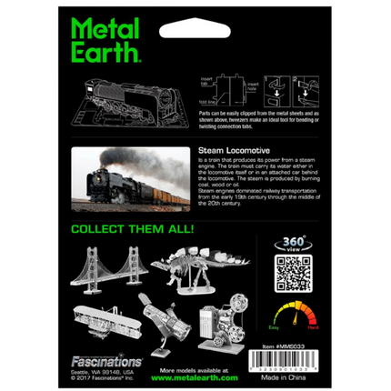 Metal Earth 3D puzzle Parní lokomotiva 35 ks