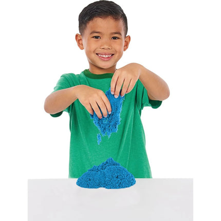 Kinetic Sand Krabice tekutého písku s podložkou modrá