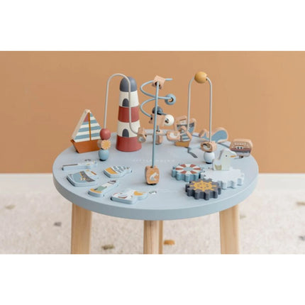 Stolek s aktivitami dřevěný Námořnický záliv
