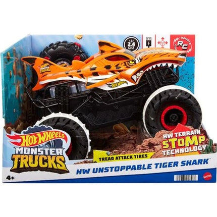 Hot Wheels RC Monster Truck 1:15 Tygří žralok
