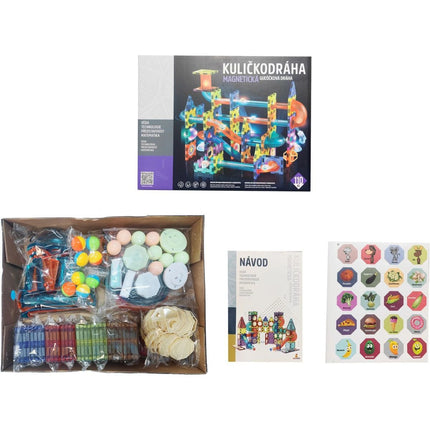 Kuličkodráha magnetická se světlem 49 ks (278)