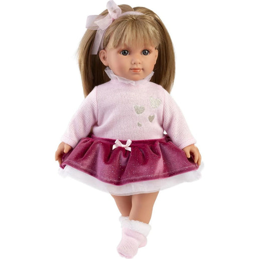 Elena Realistická panenka s měkkým látkovým tělem 53552 35 cm