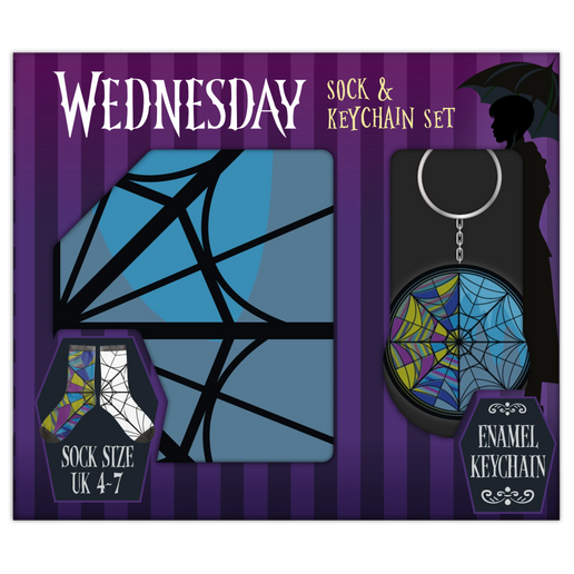 Wednesday dárkový set klíčenka a ponožky