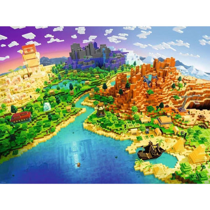 Ravensburger Puzzle: Svět Minecraftu 1500 dílků