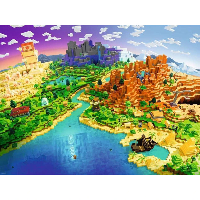 Ravensburger Puzzle: Svět Minecraftu 1500 dílků