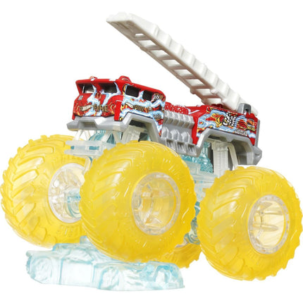 Hot Wheels Monster Trucks Power Smashers Truck hasič žlutá kola
