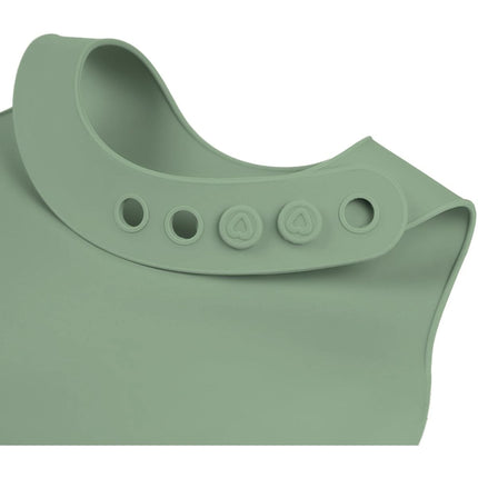 Silikonový bryndák s kapsou Pistachio