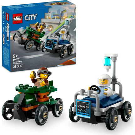 LEGO® City 60459 Závodní balíček: Letadlo vs. nemocniční lůžko