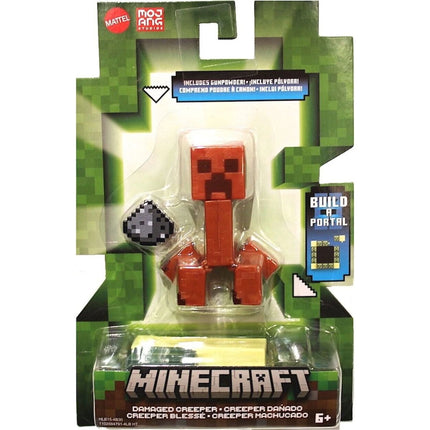 Minecraft Figurka Build a Portal Damaged Creeper 8 cm