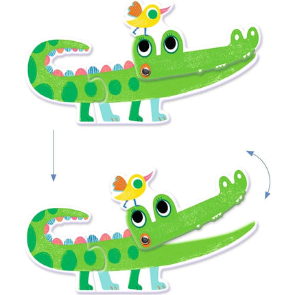 Djeco Puzzle Duo Pohyblivá zvířátka