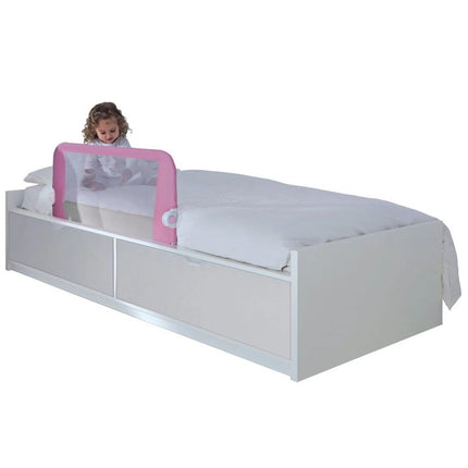 Dětská zábrana k posteli - růžová