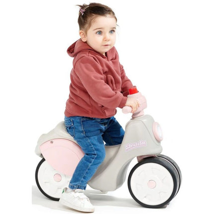 FALK Odrážedlo Skútr Strada bílo-růžové