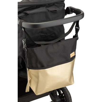 Taška na kočárek Golden eko kůže black