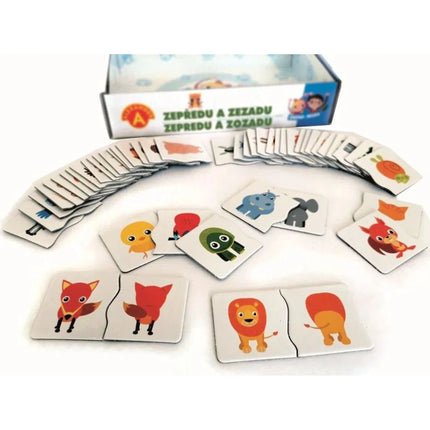 Hra školou® Zepředu a zezadu